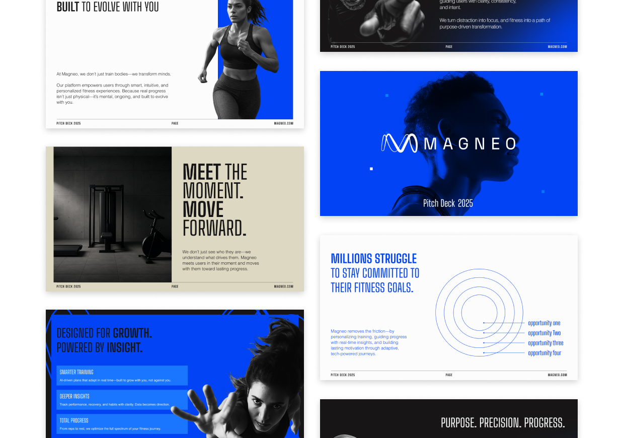 Magneo pitch deck slides